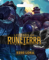 Подарочная карта Legends of Runeterra: 5250 LoRa (Турция)