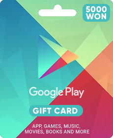 Подарочная карта Google Play 5000 южнокорейских вон (Республика Корея)