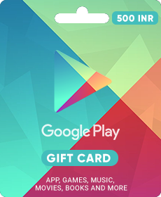 Подарочная карта Google Play 500 индийских рупий (Индия)