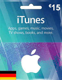 Подарочная карта iTunes 15 евро (Германия)