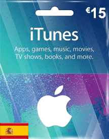 Подарочная карта iTunes 15 евро (Испания)