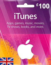 Подарочная карта iTunes 100 фунтов [UK]  