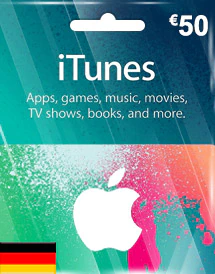 Подарочная карта iTunes 50 евро (Германия)