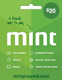 MINT Prepaid Card USD 20 (Global)