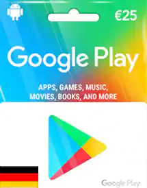 Подарочная карта Google Play  25 евро (Германия)