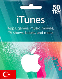 Подарочная карта iTunes 50 турецких лир (Турция)