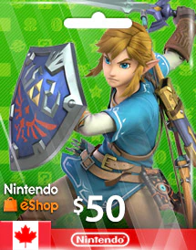 Подарочная карта Nintendo eShop 50 канадских долларов (Канада)