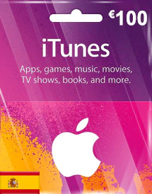 Подарочная карта iTunes 100 евро (Испания)