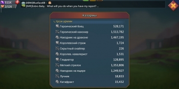 Аккаунты Lords Mobile (Количество силы: 373.000.0000)