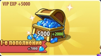 Idle Heroes  :  5000 алмазов + 5000 VIP EXP