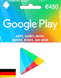 Подарочная карта Google Play  450 евро (Германия)