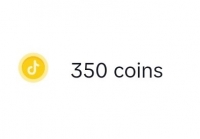 TikTok: 350 монет