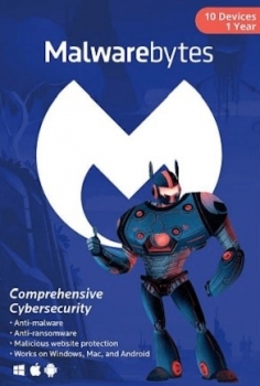 Malwarebytes Anti-Malware Premium (10 устройства, 1 год) — ПК, Android, Mac