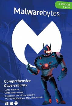 Malwarebytes Anti-Malware Premium (3 устройства, 1 год) — ПК, Android, Mac