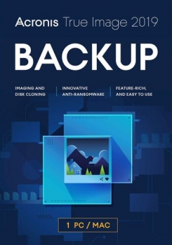 Acronis True Image 2019 Backup Software, 1 устройство (пожизненно) (для всех регионов и стран)