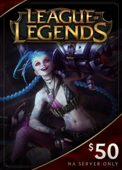 Подарочная карта League Of Legends: 50 $ (North America) (Северная Америка) - 7200 RP