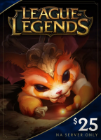 Подарочная карта League Of Legends: 25 $ (North America) (Северная Америка) - 3500 RP