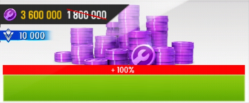 Asphalt 8: Airborne : 3600000 монет синтеза  