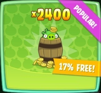 Bad Piggies HD : х2400 монет