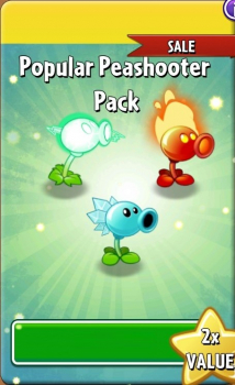 Plants vs Zombies™ 2  : Popular  Peashooter Pack