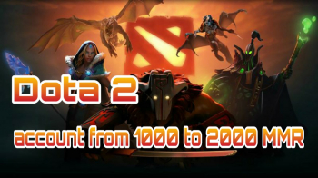 Рандомный аккаунт : DOTA 2  | от 1000 до 2000 рейтинга