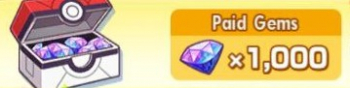 Pokémon Masters EX : Gem special: 1000 gems