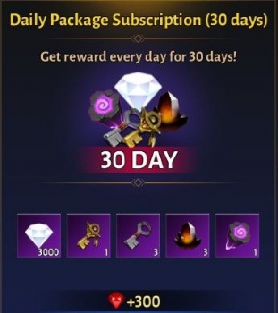 Immortal Rising: 		Daily Package Subscription (30 days)