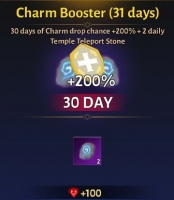 Immortal Rising: 		Charm Booster (31 days)