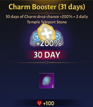 Immortal Rising: 		Charm Booster (31 days)