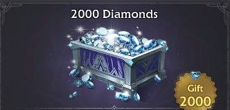 Bless Global : 2000 алмазов