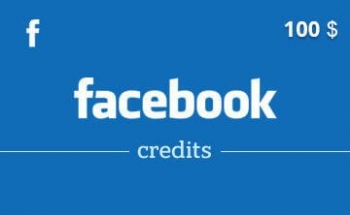 Подарочная карта Facebook Credits 100 долларов США [US]