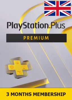 Подарочная карта PlayStation Plus Premium 3 месяца [UK]