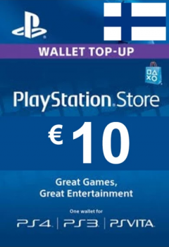 Подарочная карта PlayStation Network 10 евро (Финляндия)