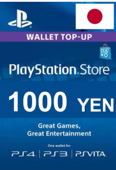 Подарочная карта PlayStation Network 1000 йена (Япония)