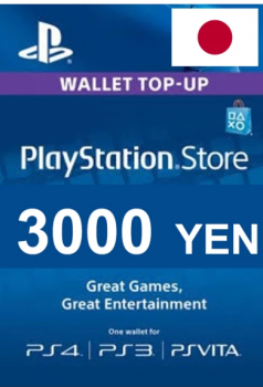 Подарочная карта PlayStation Network 3000 йена (Япония)