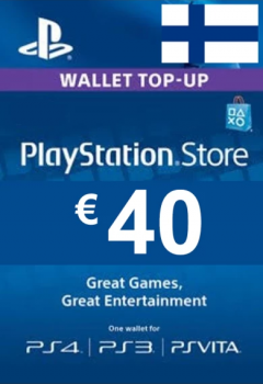 Подарочная карта PlayStation Network 40 евро (Финляндия)