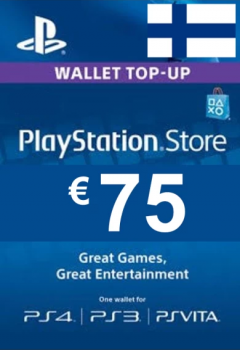 Подарочная карта PlayStation Network 75 евро (Финляндия)