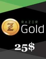 Подарочная карта Razer Gold 25 долларов США (для всех регионов и стран)