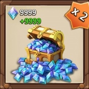 Castle Clash: World Ruler : 9999 бриллиантов