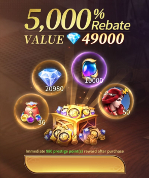 Magnum Quest  : 5000% Rebate  Valye 49000 Diamond