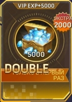 Zombie Strike: 5000 + 2000 алмазов (бонус) + 5000 VIP EXP